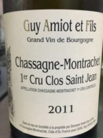 Вино Domaine Amiot Guy et Fils Chassagne-Montrachet 1-e Cru Clos Saint Jean   2019 750 мл  13,5%