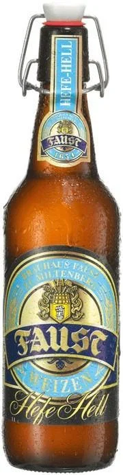 Пиво Faust Weizen Hefe Hell  Фауст Вайцен Хефе Хелль стекло 500 мл