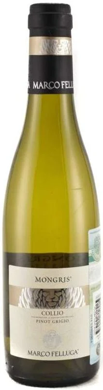 Вино Collio Pinot Grigio  Mongris  DOC  Коллио Пино Гриджо  Монгриc  2014  375 мл