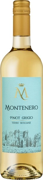 Вино  Montenero Pinot Grigio Terre Siciliane IGT 2022  750 мл 12 %