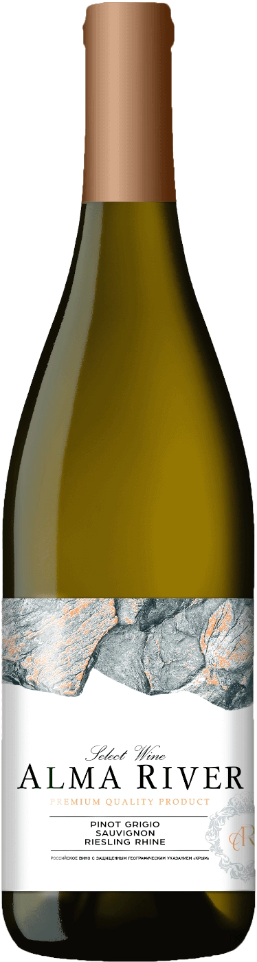 Вино   Alma River Пино Гриджио Рислинг Рейнский Совиньон белое сухое  750 мл