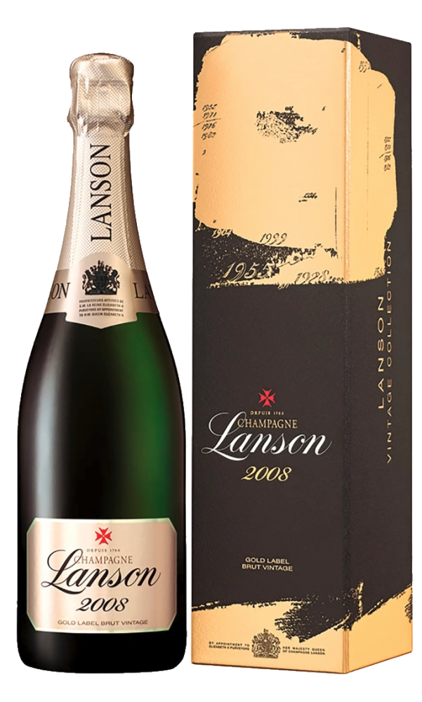 Шампанское Lanson Gold Label Brut Vintage gift in box  2009 750 мл