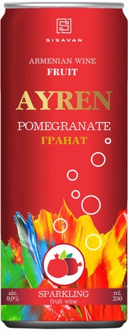 Игристое вино Sisavan  Ayren  Pomegranate Sparkling  250  мл