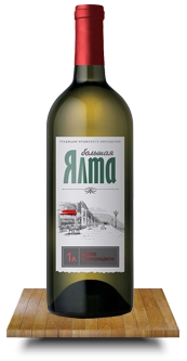 Вино Большая Ялта  белое полусладкое 1000 мл 12%