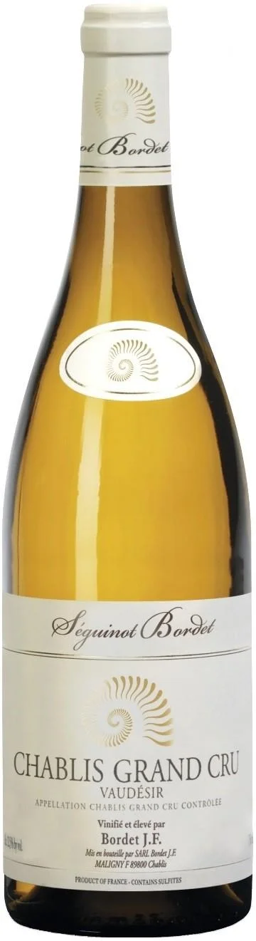 Вино Domaine Seguinot-Bordet, Chablis Grand Cru "Vaudesir" AOC, 2012/Домен Сегино-Борде, Шабли Гран Крю "Водезир", 2012, 0,75