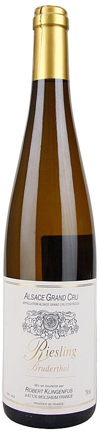 Вино Klingenfus AOC Alsace Riesling Grand Cru Bruderthal Клингенфус AOC Эльзас Рислинг Гран Крю Брудерталь 2016 750 мл