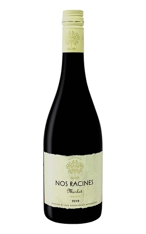 Вино Nos Racines Merlot semidry Но Расин Мерло красное полусухое 750 мл