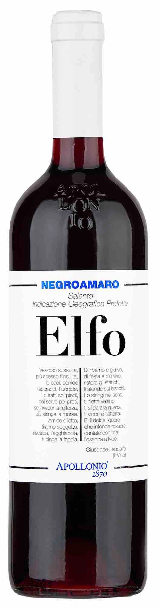 Вино Apollonio  Elfo Negroamaro  2022  750 мл 13 %