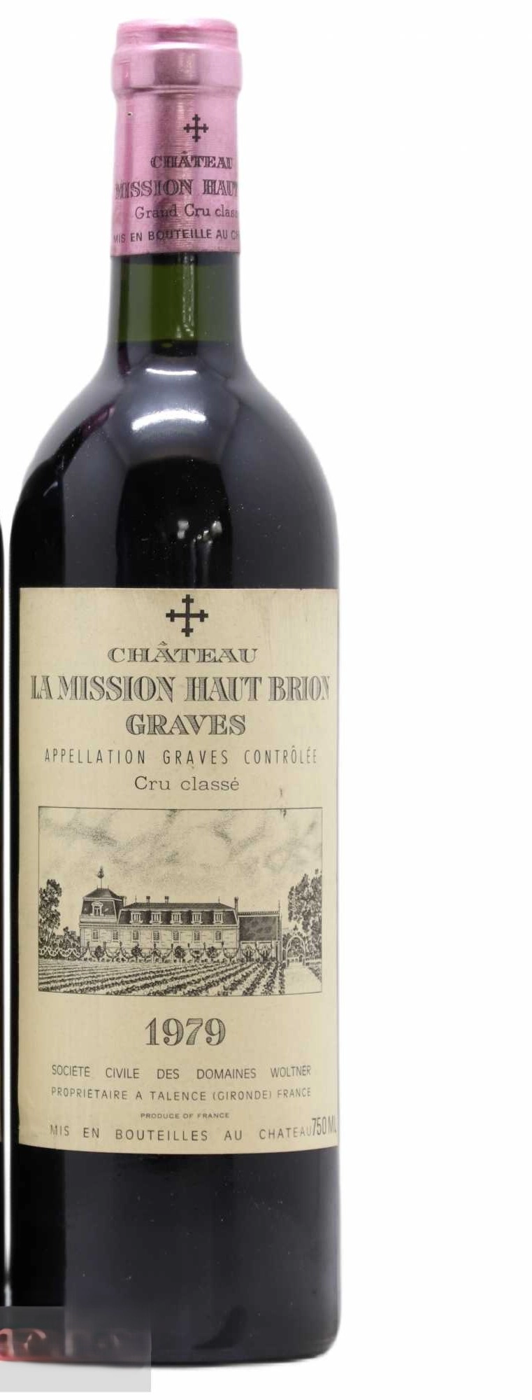 Вино Chateau La Mission Haut-Brion Pessac-Leognan AOC Cru Classe de Graves 1979  750 мл