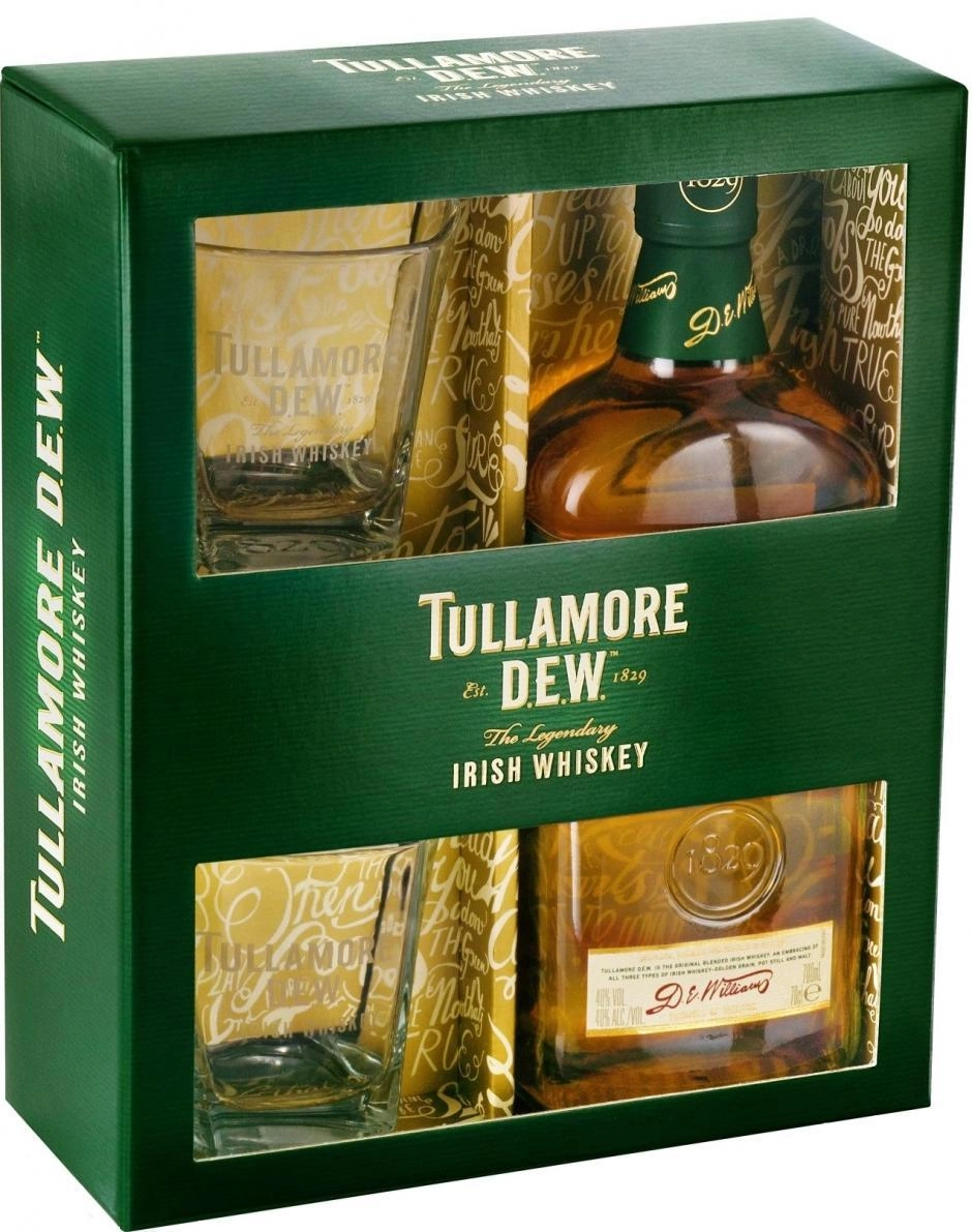 Виски Tullamore Dew gift box with 2 glasses 700 мл