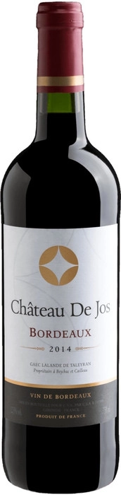 Вино Chateau de Jos Bordeaux AOC 2014 750 мл