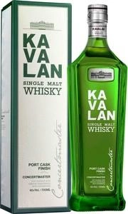 Виски Kavalan Concertmaster Port Finish 40% gift box  700 мл