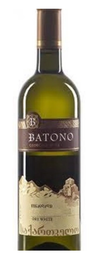 Вино  Батоно Ркацители  2020   750 мл  13%