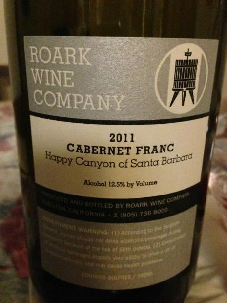 Вино Roark Wine Company Cabernet Franc Happy Canyon Рорк Вайн Кампани Каберне Фран Хэппи Кэньон 2014 750 мл