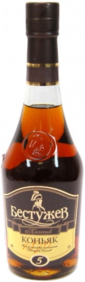 Коньяк Бестужев Классик  пятилетний  500 мл