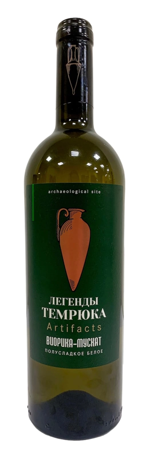 Вино Легенды Темрюка Виорика -  Мускат  белое  полусладкое   750 мл 10,8 %