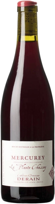 Вино  Catherine & Dominique Derain La Plante Chassey Катрин и Доминик Дерэн Ля Плант Шассе Меркюре  2019 750 мл  13,5%