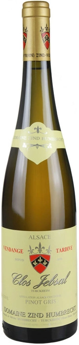 Вино Zind-Humbrecht, Pinot Gris "Clos Jebsal" Vendanges Tardives AOC, Зинд-Умбрехт, Пино Гри "Кло Джебсаль" Ванданж Тардив  2015 375 мл