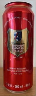 Пиво  Obermain   Hefeweizen  ж/б 500 мл  5,4 %