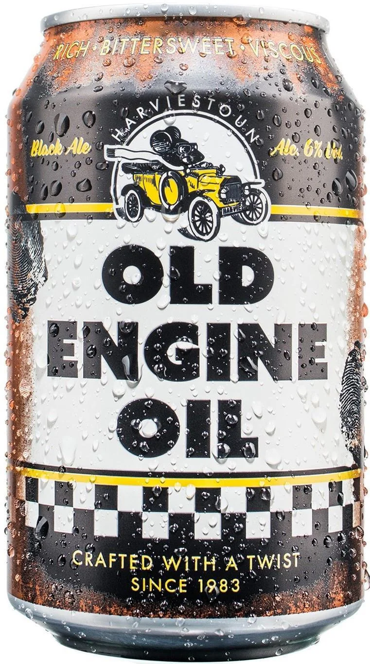 Пиво Harviestoun Old Engine Oil ХАРВИСТОН Олд Энжин Ойл ж/б  330 мл