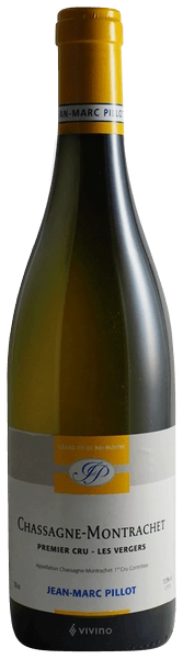Вино Jean Marc Pillot Chassagne - Montrachet Premier Cru Les Vergers  2018  750 мл 13,5%