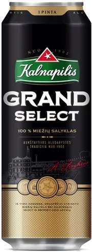 Пиво Kalnapilis Grand Select  ж/б 568 мл
