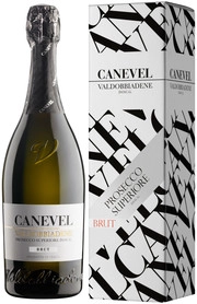 Игристое вино  Casa Canevel   Valdobbiadene Superiore  Brut  gift box  750 мл