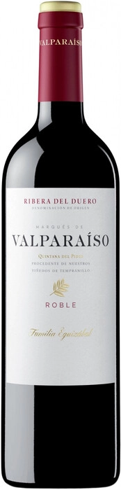Вино Marques de Valparaiso Roble Ribera del Duero DO  Маркиз де Вальпараисо Робле 2020 750 мл