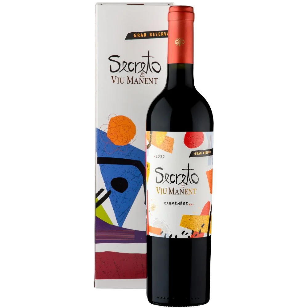 Вино Viu Manent Secreto Carmenere   gift box   2022  750 мл