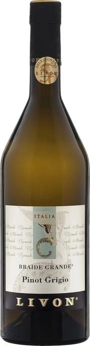 Вино Livon Braide Grande Pinot Grigio Collio DOC Ливон Браиде Гранде Пино Гриджио 2015 750 мл