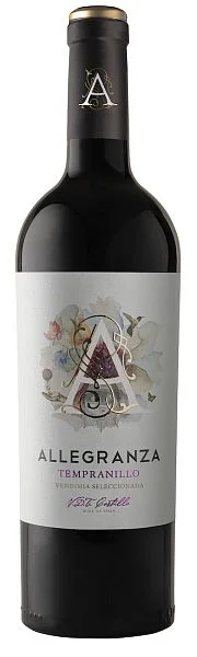 Вино Tempranillo Allegranza Vendimia Seleccionada VDT Castilla 2024 750 мл