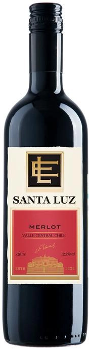 Вино красное сухое Luis Felipe Edwards,"Santa Luz" Merlot, Луис Фелипе Эдвардс, "Санта Луз"  Мерло 2017 750 мл