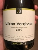 Вино JanotsBos Macon Vergisson  2019 750мл 12,5%