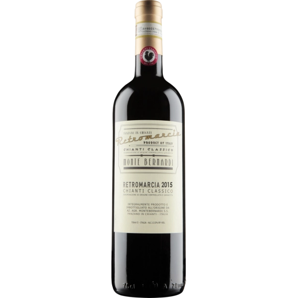 Вино Monte Bernardi Retromarcia Chianti Classico DOCG Монте Бернарди Ретромарчиа Кьянти Классико 2021 750 мл 12,5%