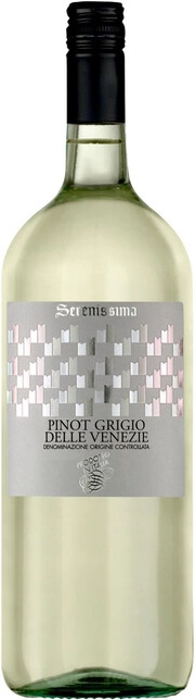 Вино Serenissima   Pinot Grigio IGT Пино Гриджио Серениссима  1500  мл