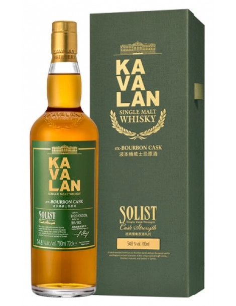 Виски KAVALAN Solist ex-Bourbon Cask Single Cask Strength gift box  700 мл 54,8%