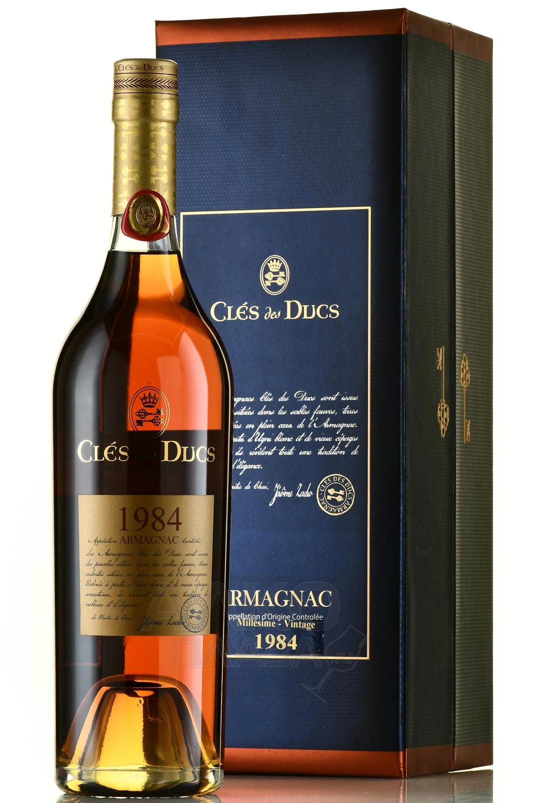 Арманьяк Armagnac Cles des Ducs Millesime gift box 1984  700 мл