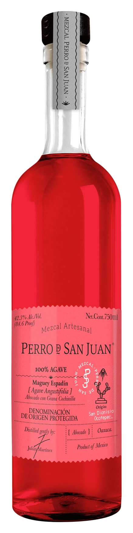 Мескаль Perro De San Juan Grana Cochinilla 750 мл