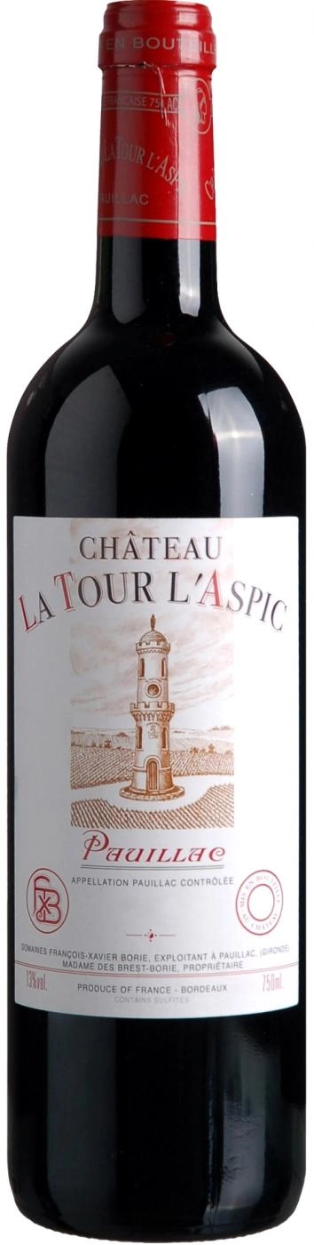 Вино Chateau Haut-Batailley Château La Tour l'Aspic Pauillac  2015 750 мл
