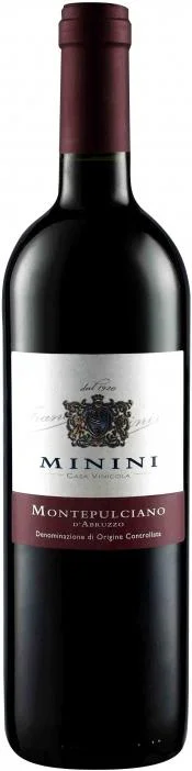 Вино Minini, Montepulciano d'Abruzzo DOC, Минини, Монтепульчано д'Абруццо, 2012, 750 мл