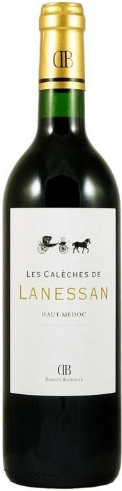 Вино Les Caleches de Lanessan  Haut-Medoc AOC Ле Калеш де Ланессан О-Медок 2015 750 мл