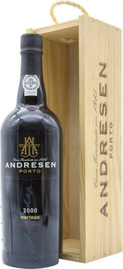 Вино Andresen Vintage Port red sweet  wooden in box  2000  750 мл