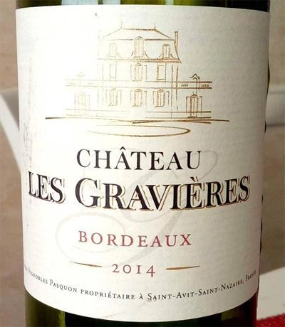 Вино Chateau des Gravieres Bordeaux  2012 750мл
