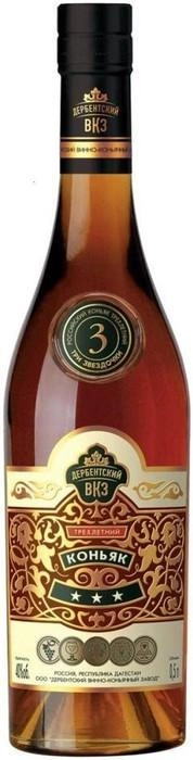 Коньяк Дербентский ВКЗ Российский 3 Звезды 250 мл