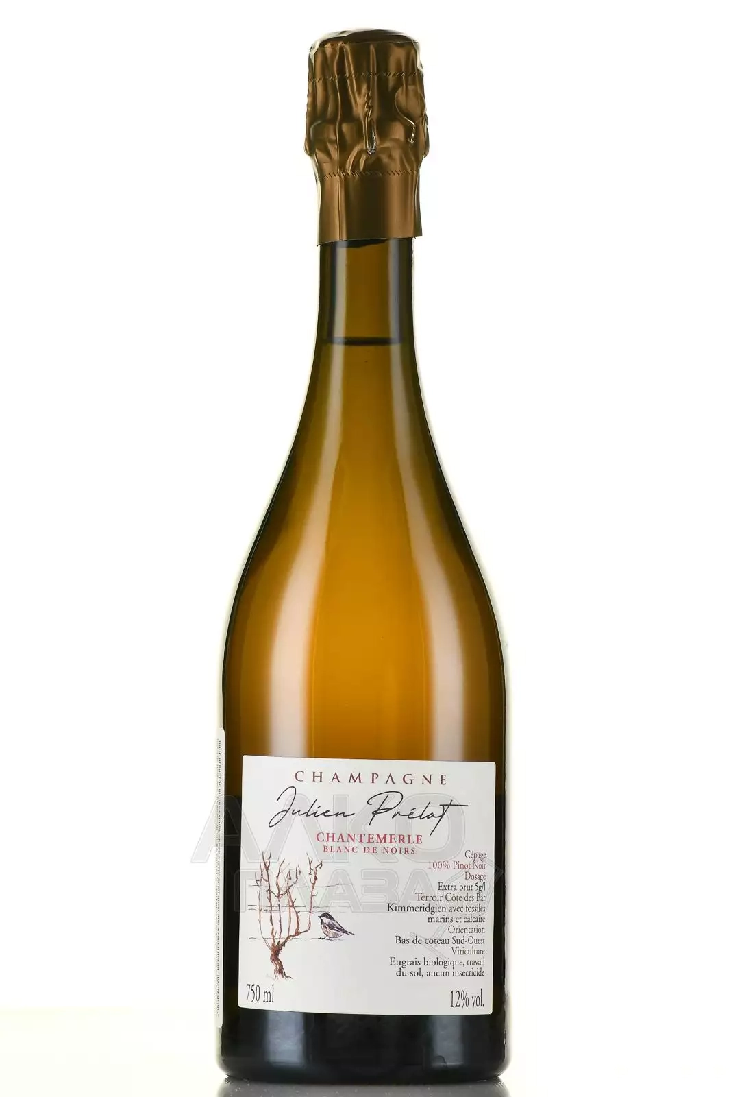 Шампанское   Julien Prelat Chantemerle Blanc De Noir Extra Brut 2021 1500 мл 12%