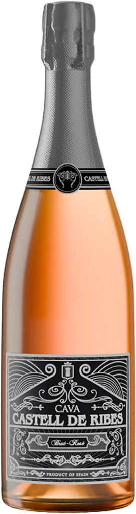 Игристое вино  Castell de Ribes, Brut Rose, Cava  DO  750 мл  11,5%