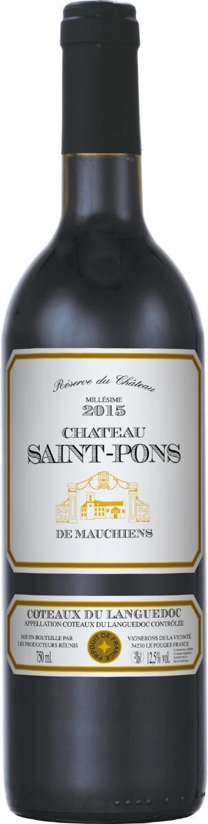 Вино  Chateau Saint- Pons АОС Шато Сен Понс  де Мошьен Кото дю Лангедок 2020 750 мл