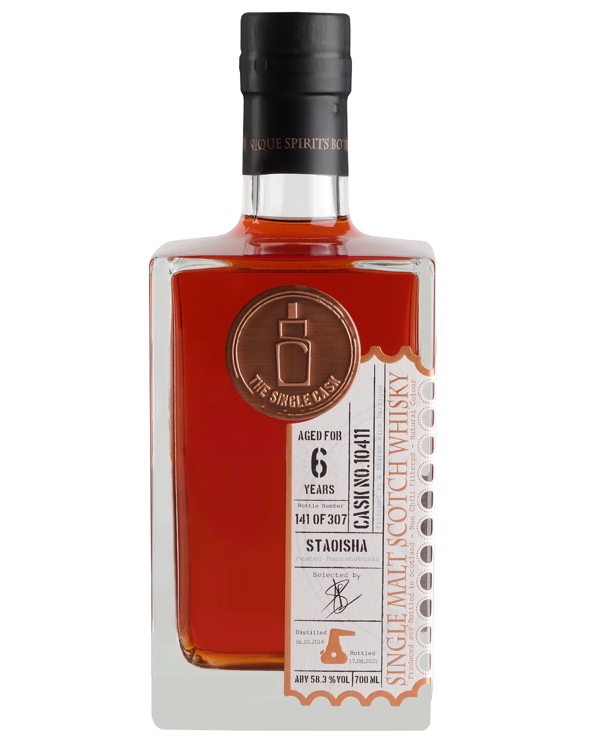 Виски  Single Cask Staoisha Cask № 10411 6 Y.O.  700 мл