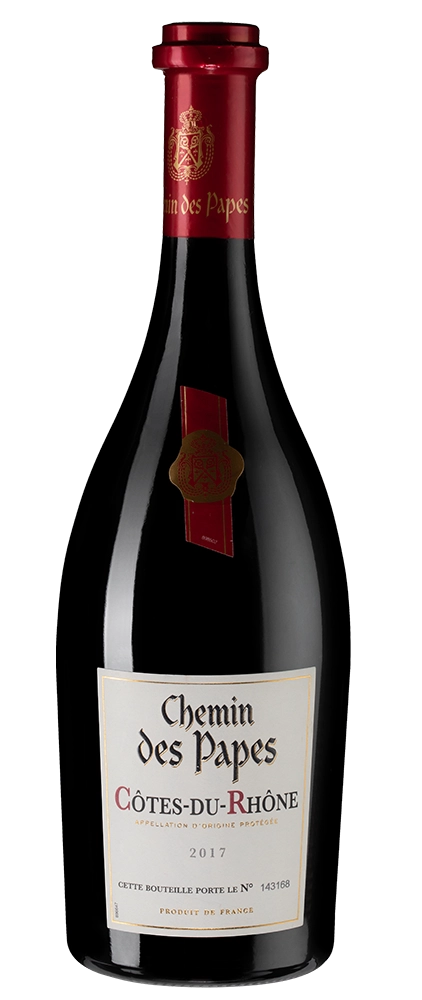 Вино Chemin des Papes Rouge Cotes du Rhone AOC 2018 750 мл