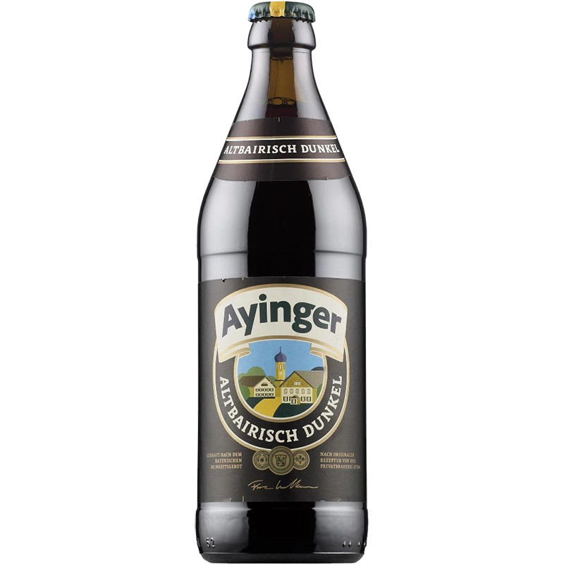 Пиво Ayinger Altbairisch Dunkel  Айингер Альтбайриш Дункель фильтр. стекло 500 мл.